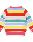 Striped Knit Sweater Yellow
