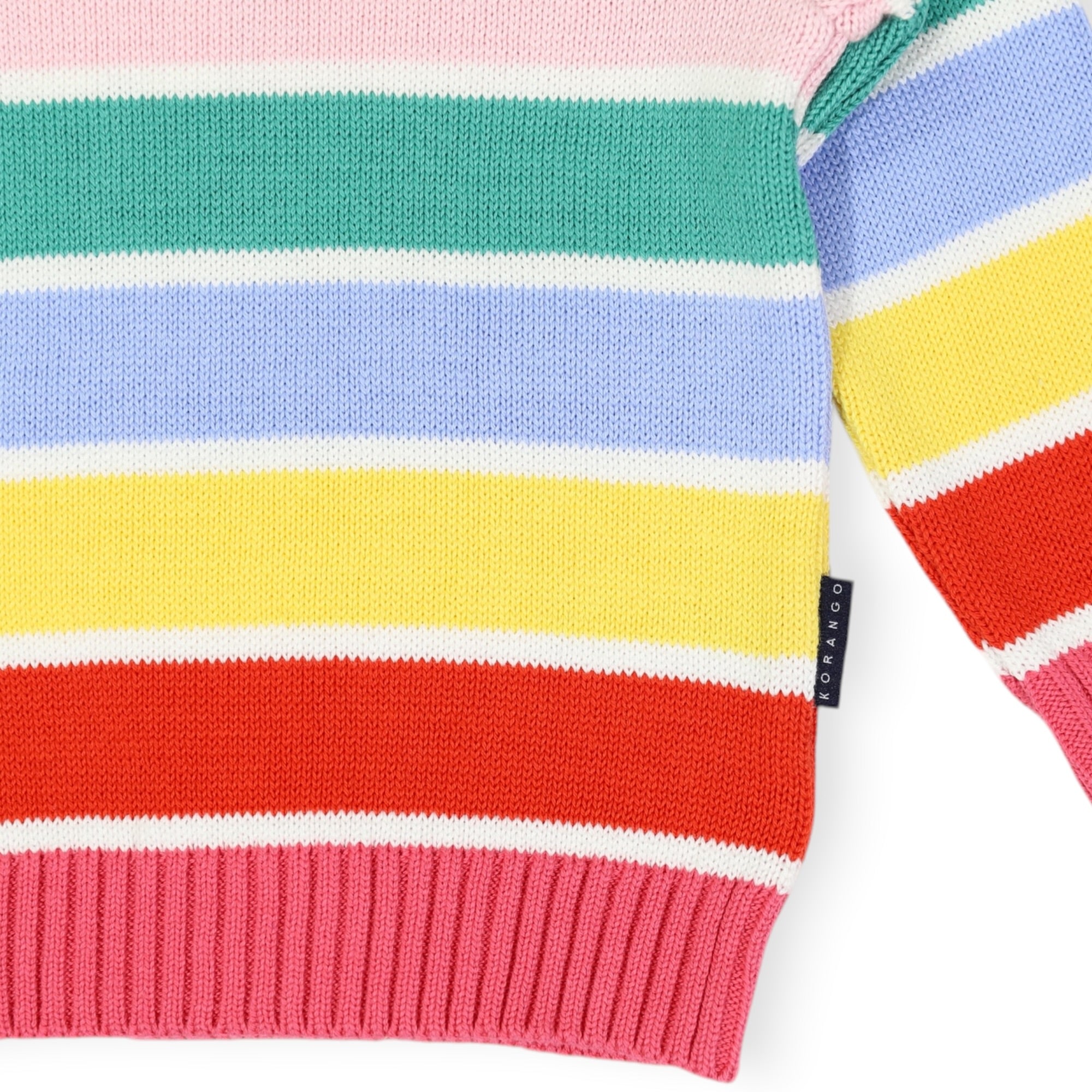 Striped Knit Sweater Yellow