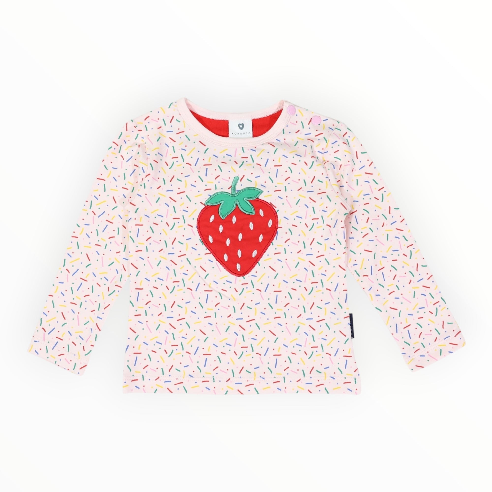 Strawberry Sprinkles Top Pink