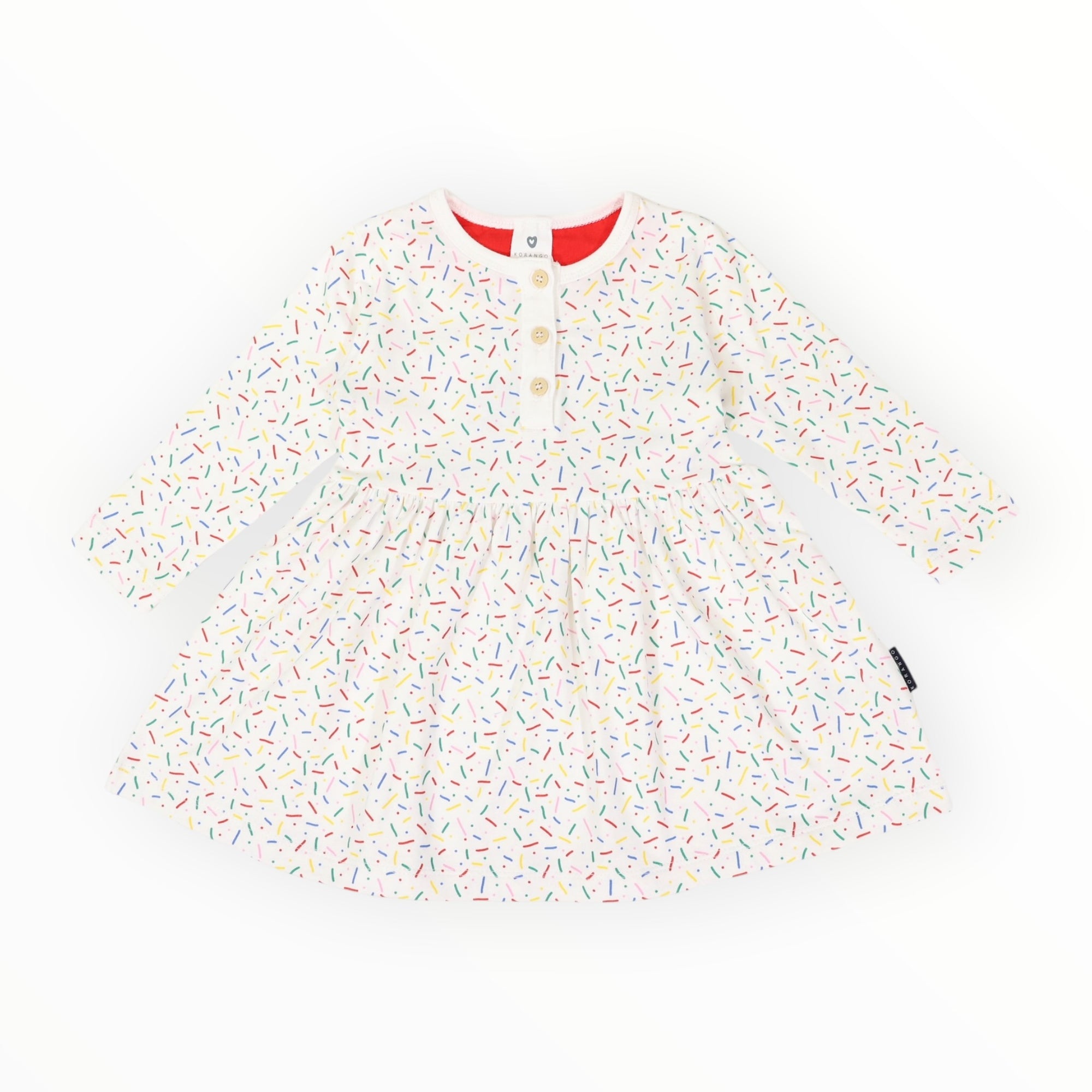 Sprinkles Cotton Dress Beige