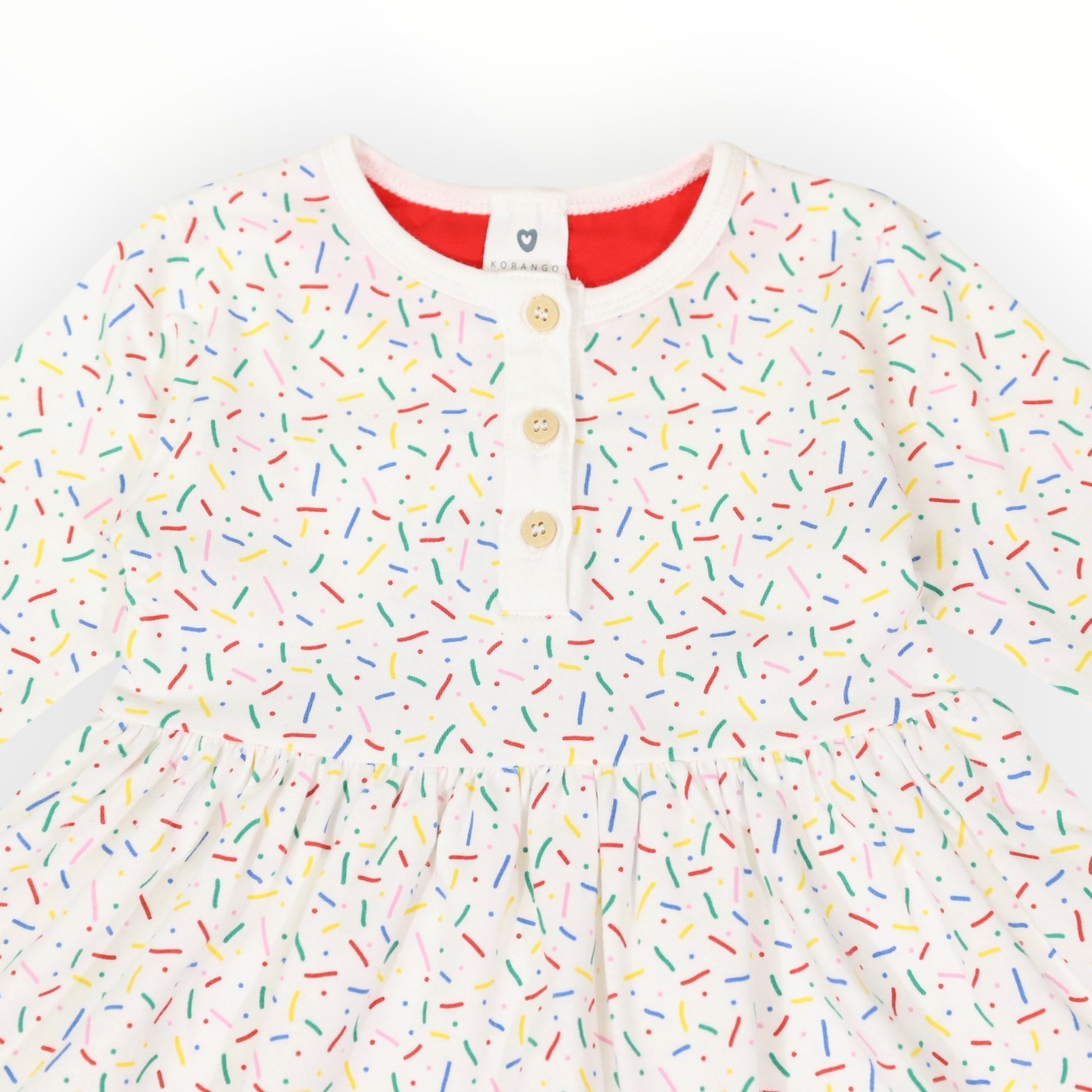Sprinkles Cotton Dress Beige