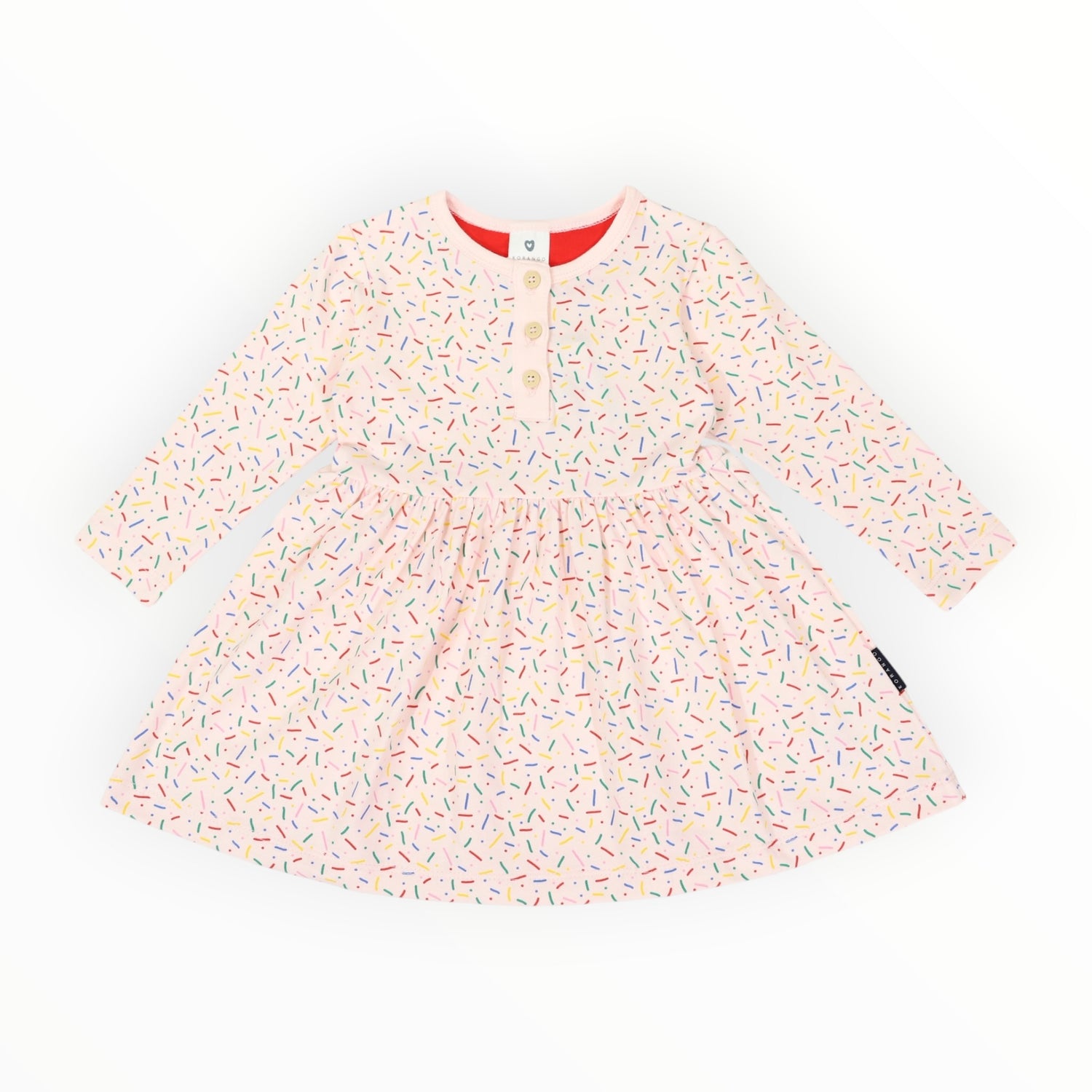 Sprinkles Cotton Dress Pink