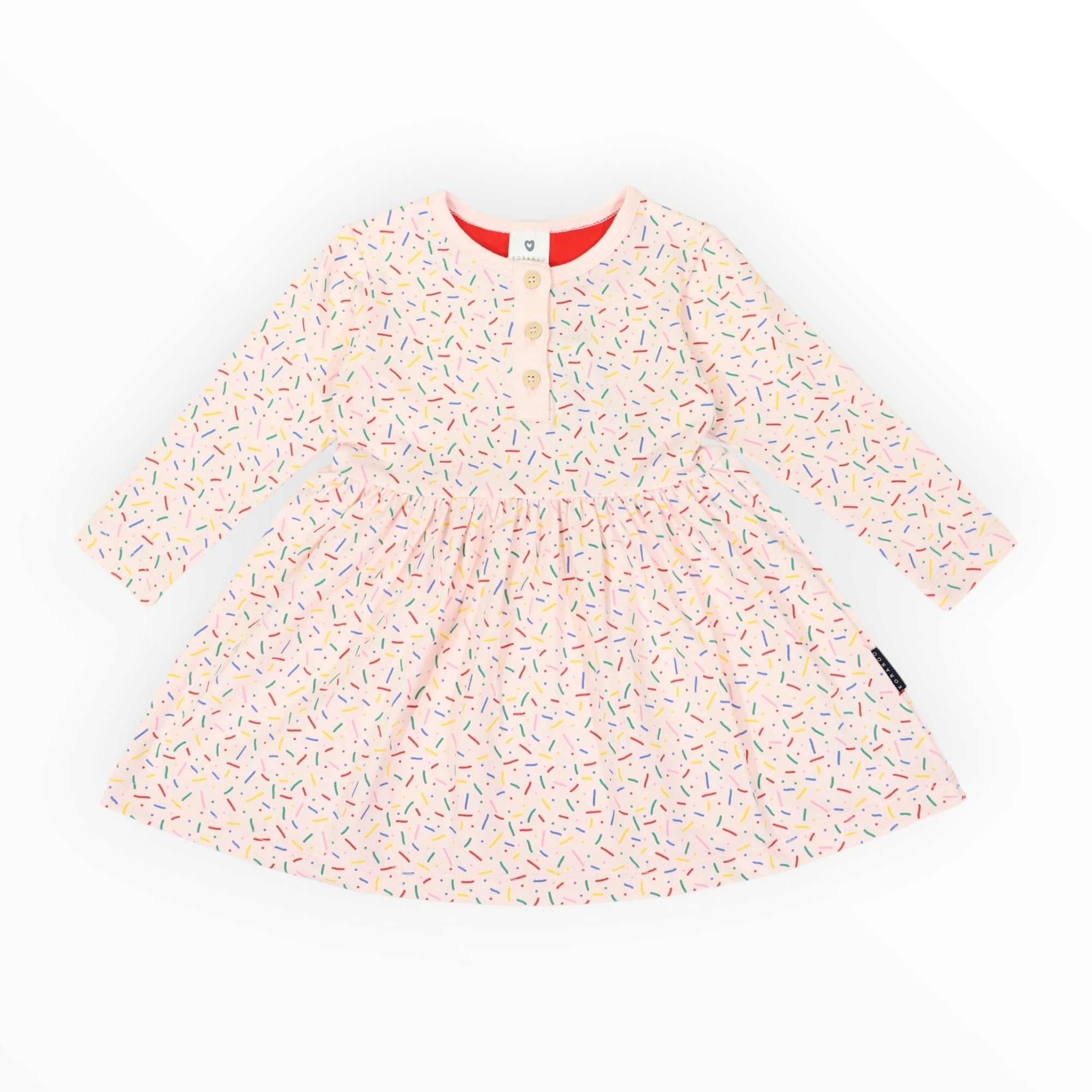Sprinkles Cotton Dress Pink