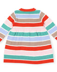 Striped Knit Dress Brown