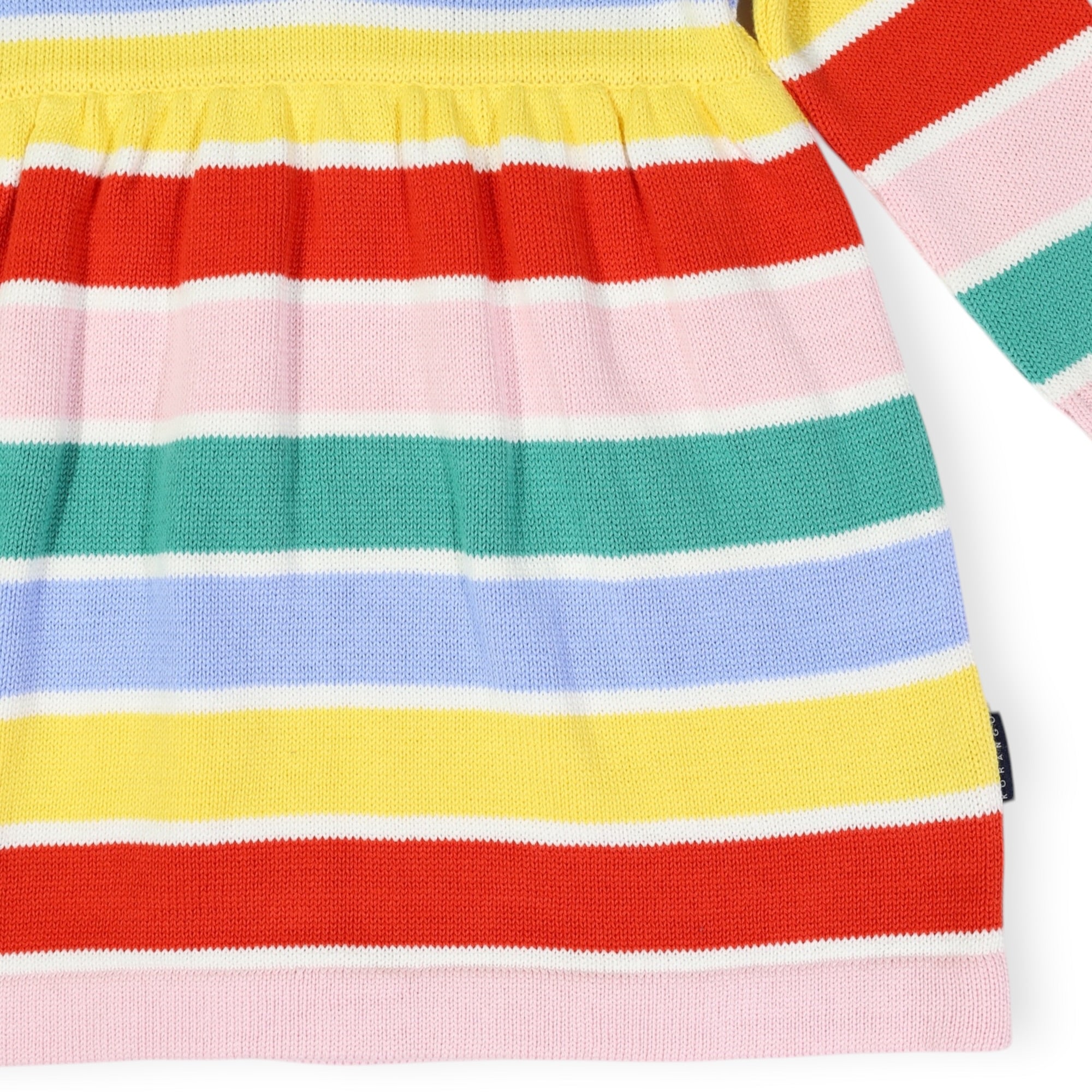 Striped Knit Dress Yellow