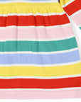 Striped Knit Dress Yellow