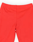 Cotton Legging with Ruffle Red