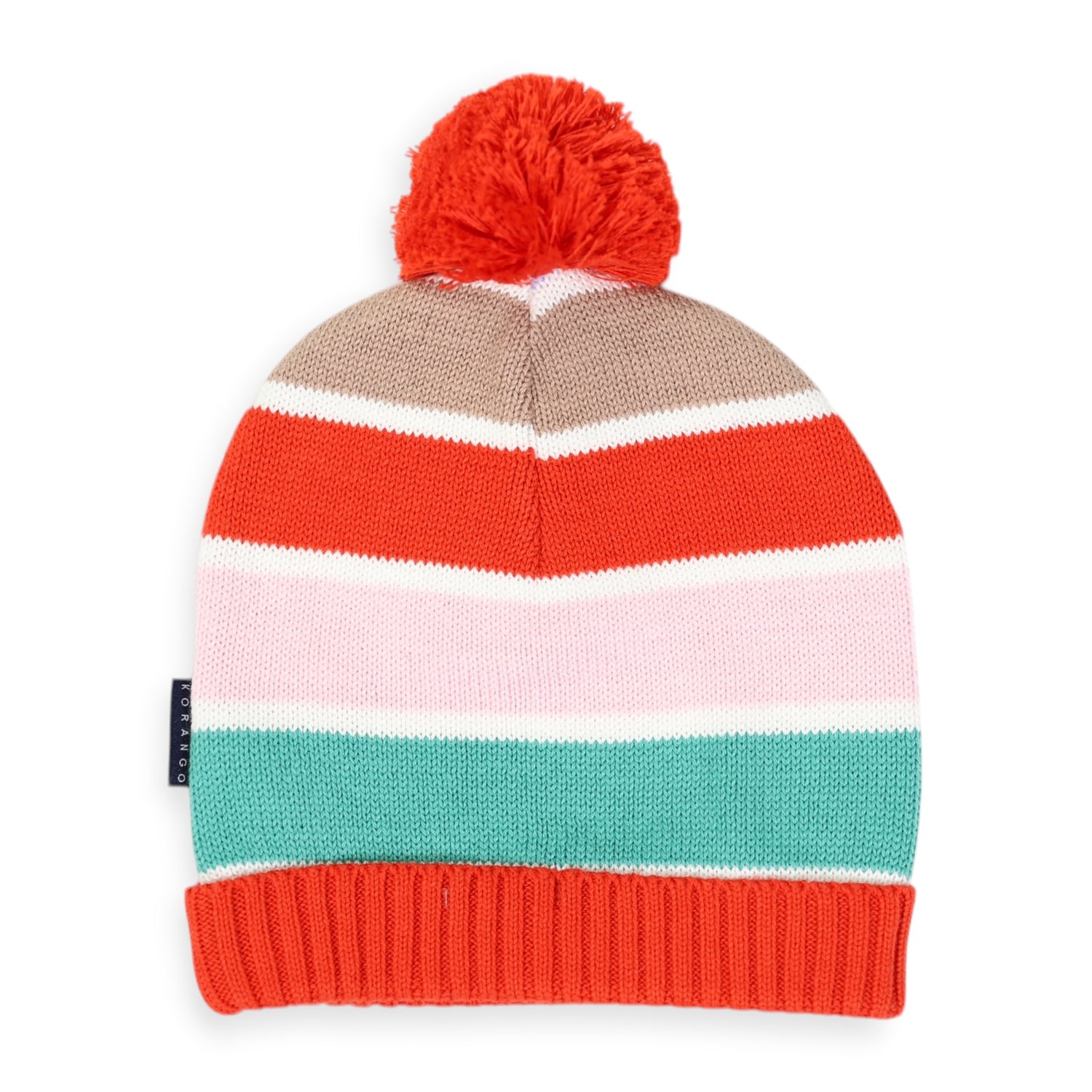 Striped Beanie Brown