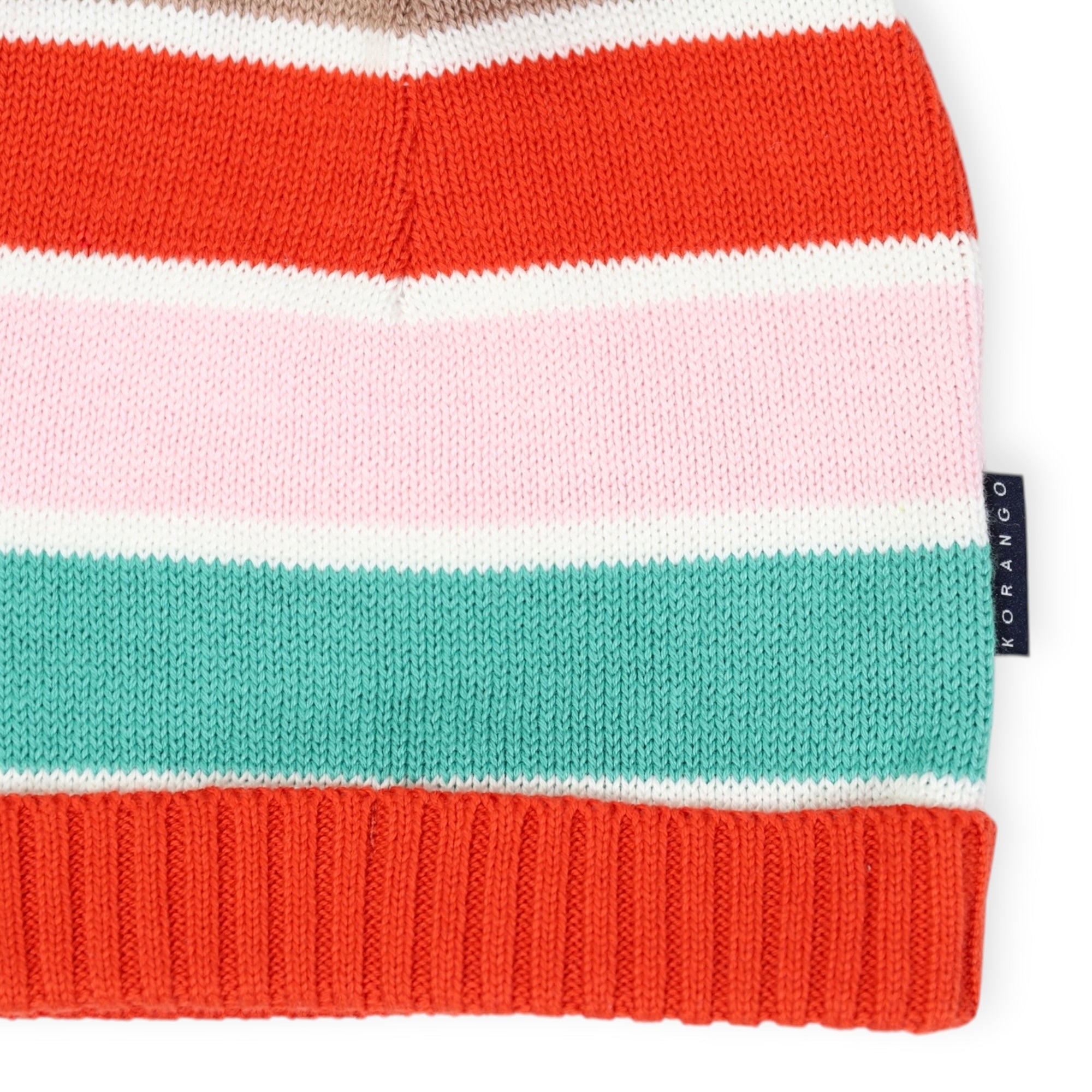 Striped Beanie Brown