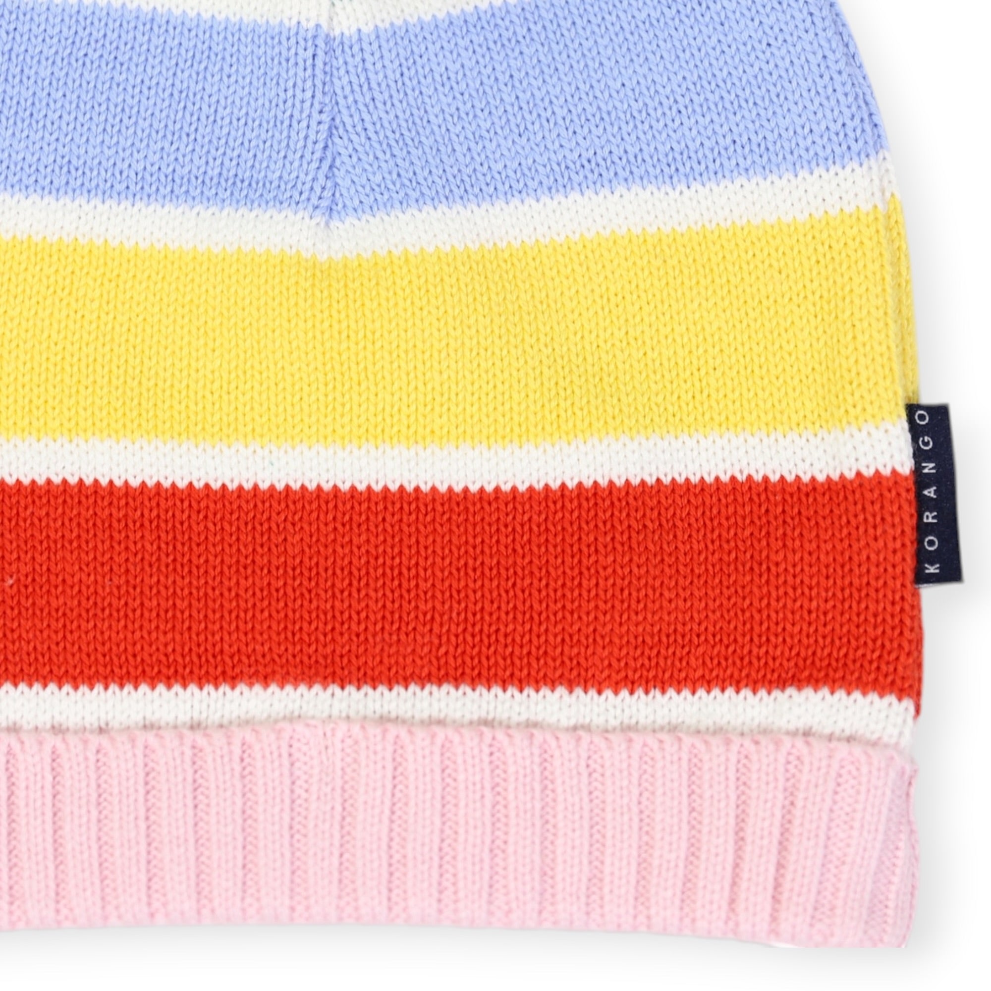Striped Beanie Yellow
