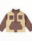 Sherpa Lined Twill Jacket Sand