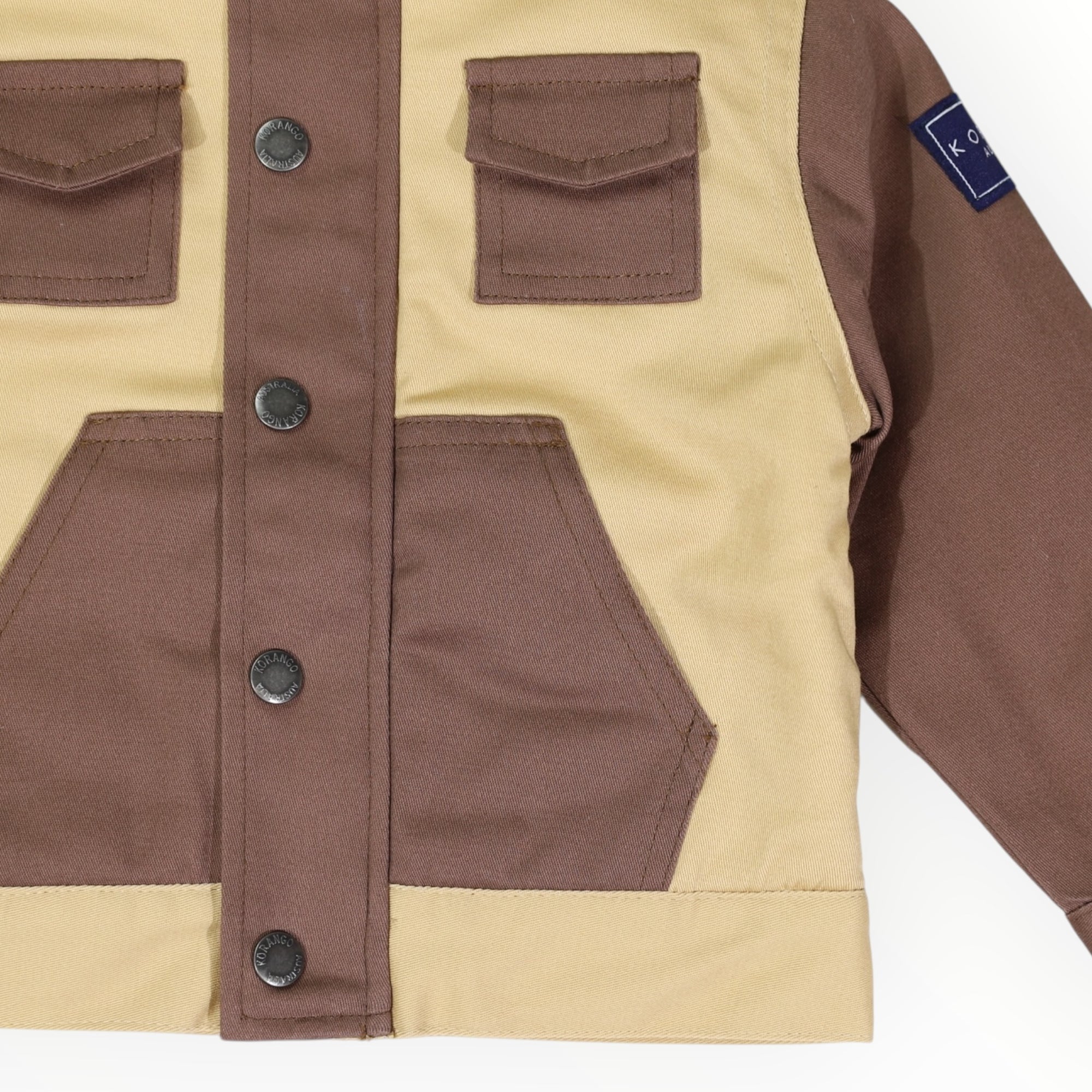 Sherpa Lined Twill Jacket Sand