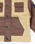Sherpa Lined Twill Jacket Sand