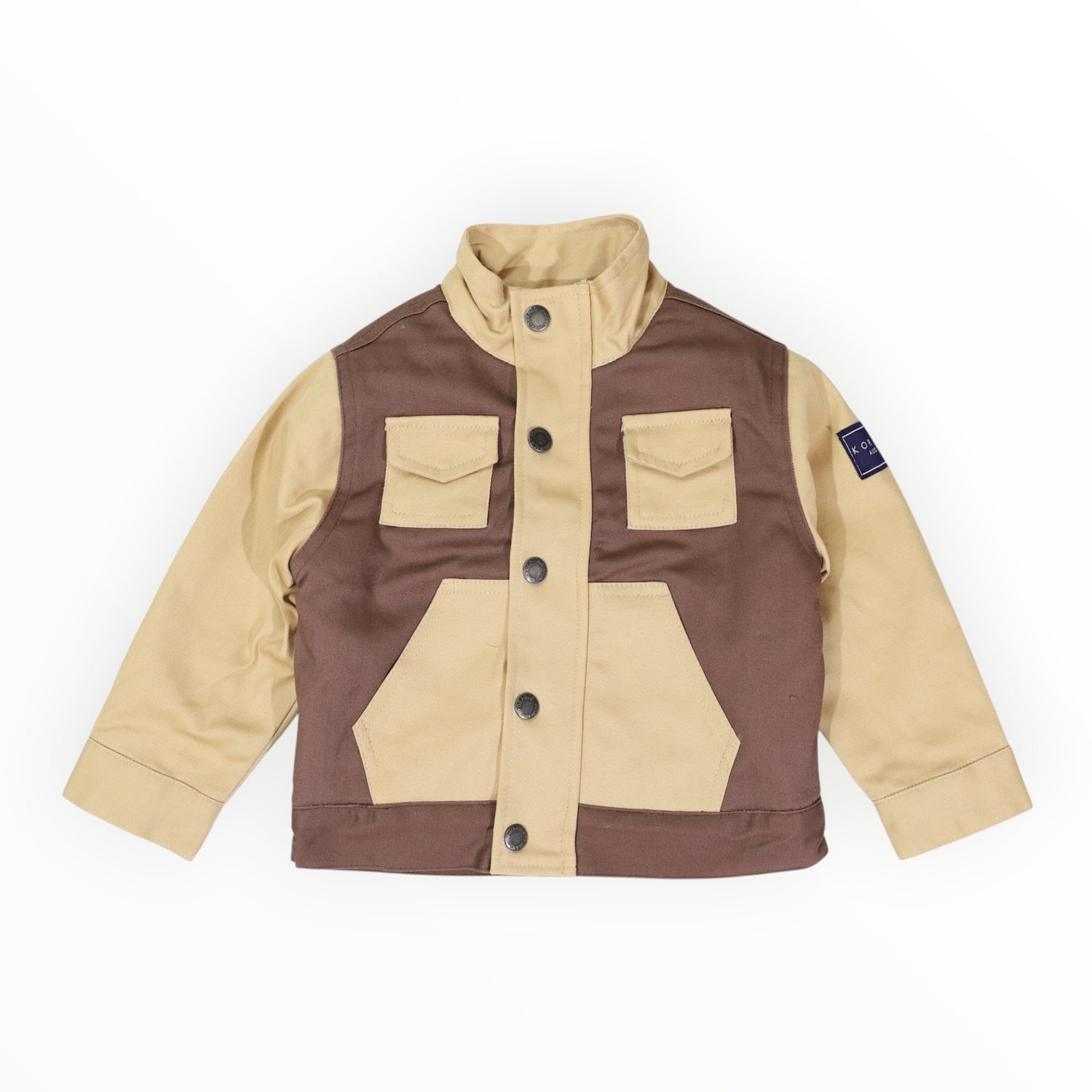 Sherpa Lined Twill Jacket Brown