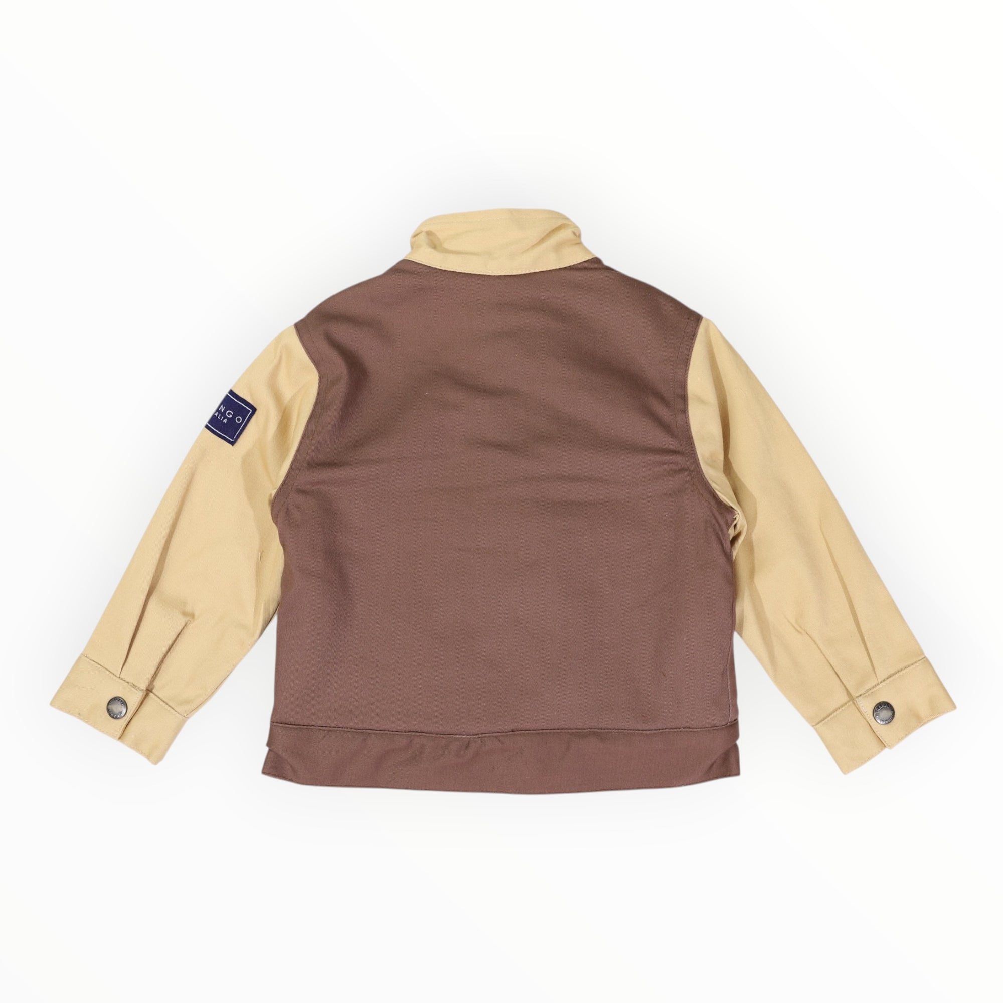 Sherpa Lined Twill Jacket Brown