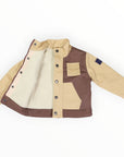 Sherpa Lined Twill Jacket Sand