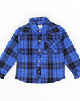 Cotton Flannel Shirt Blue