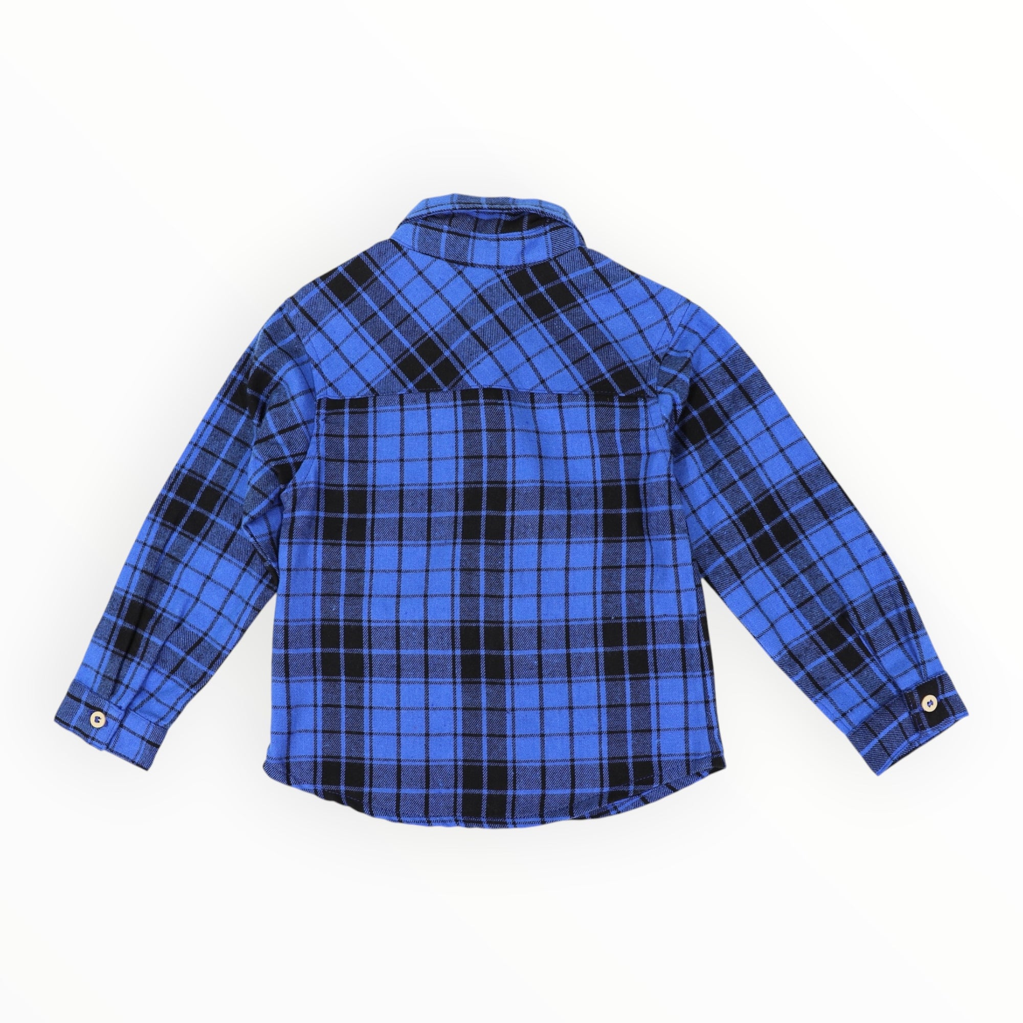 Cotton Flannel Shirt Blue