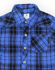 Cotton Flannel Shirt Blue