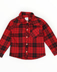 Cotton Flannel Shirt Red