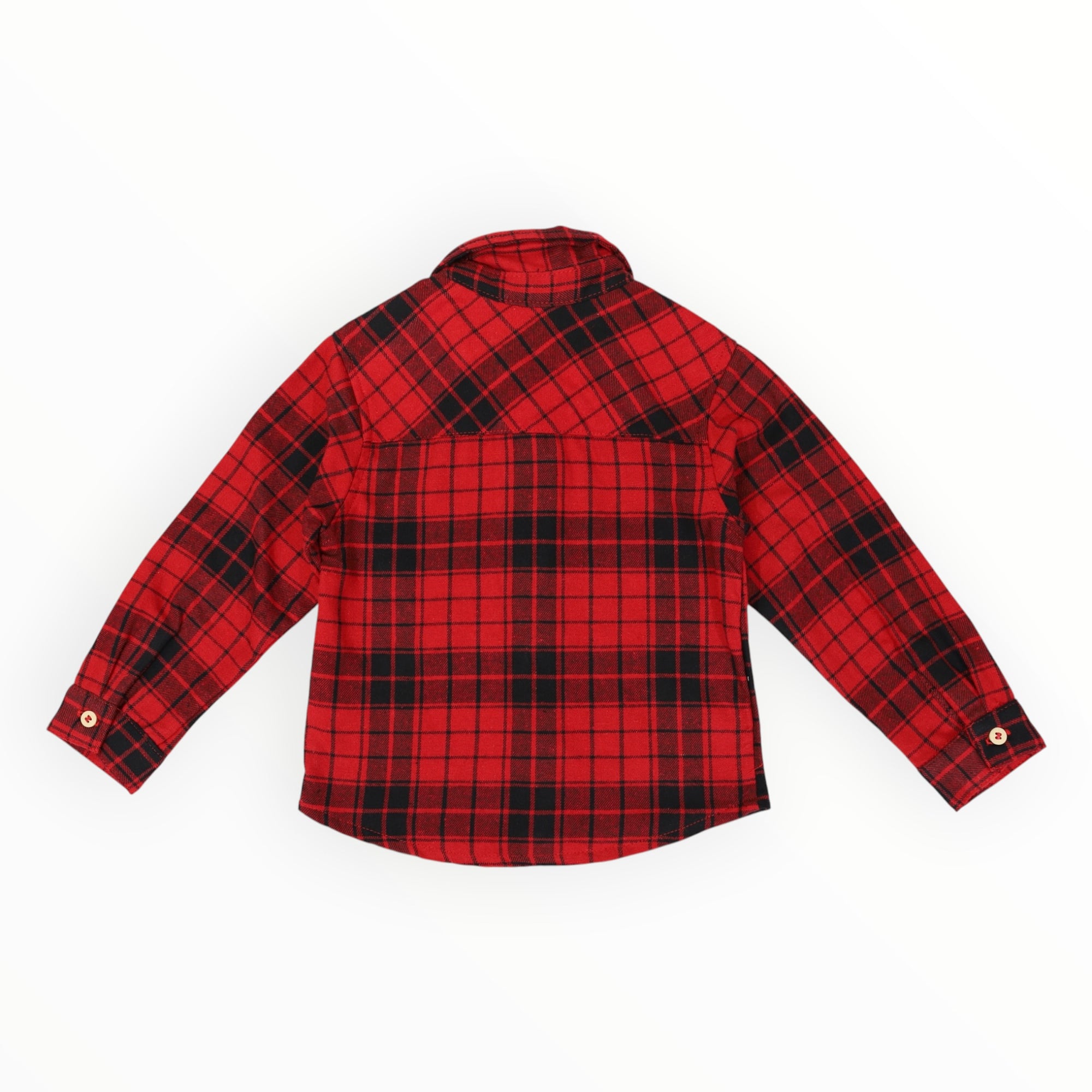 Cotton Flannel Shirt Red