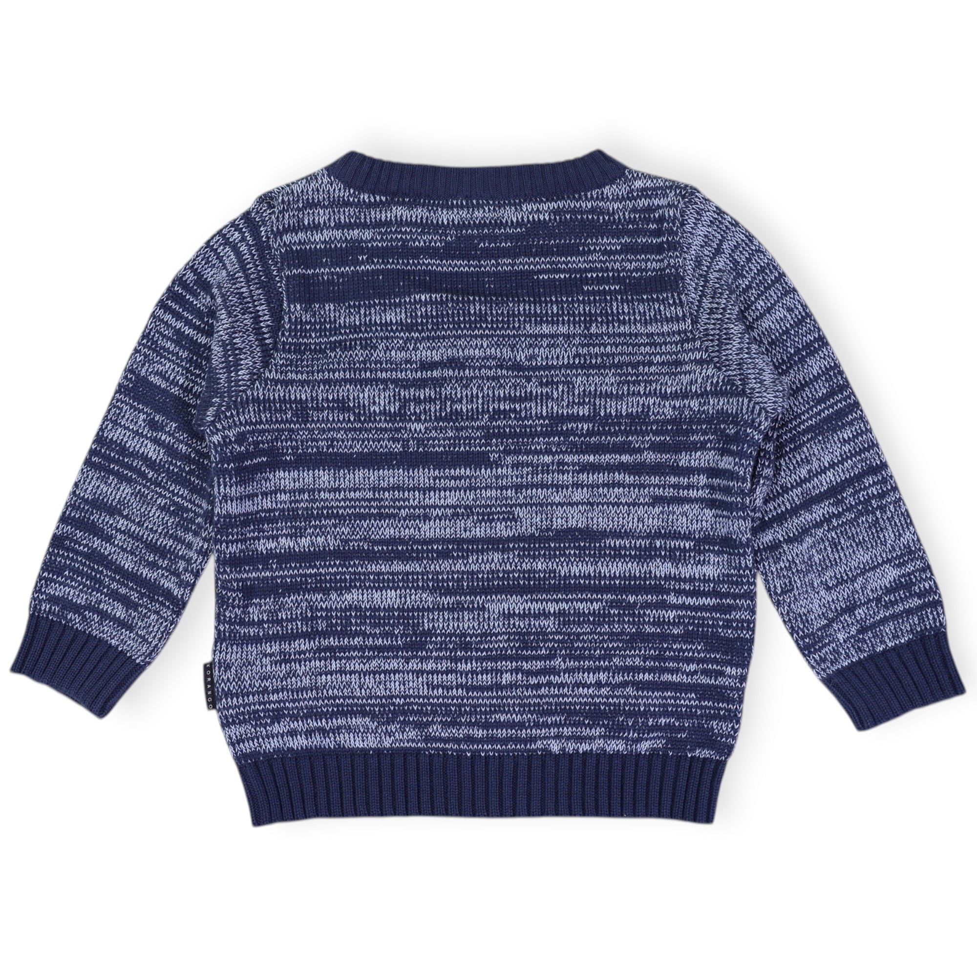 Fleck Knit Sweater Blue