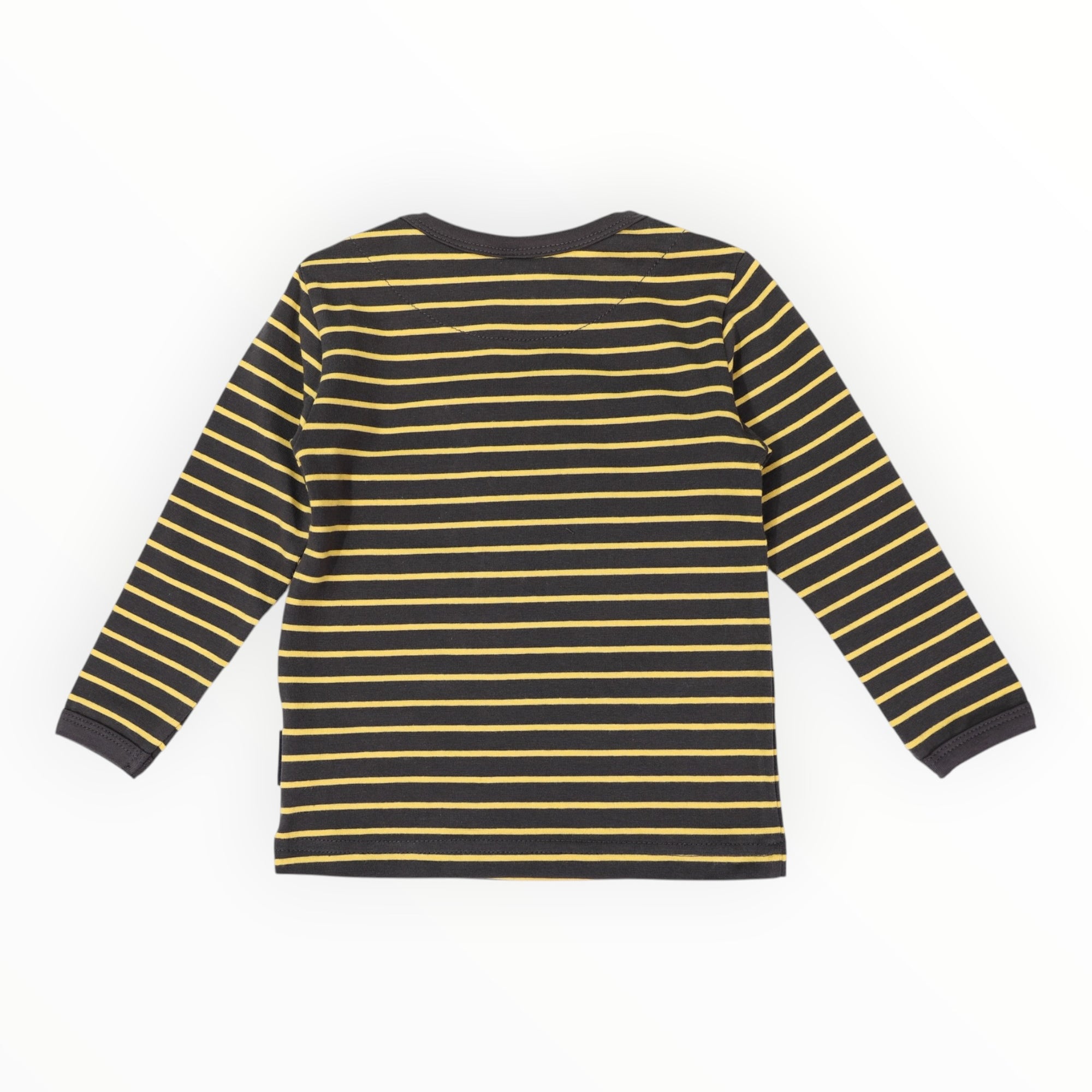 Bear Striped Top Charcoal