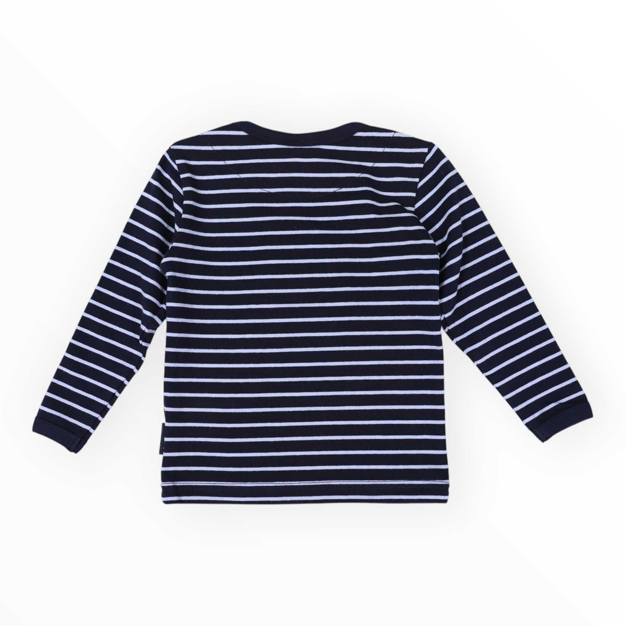Bear Striped Top Blue