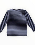 Bear Striped Top Blue