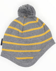 Cotton Striped Beanie Mustard Stripe