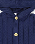 Cable Knit Jacket Classic Navy