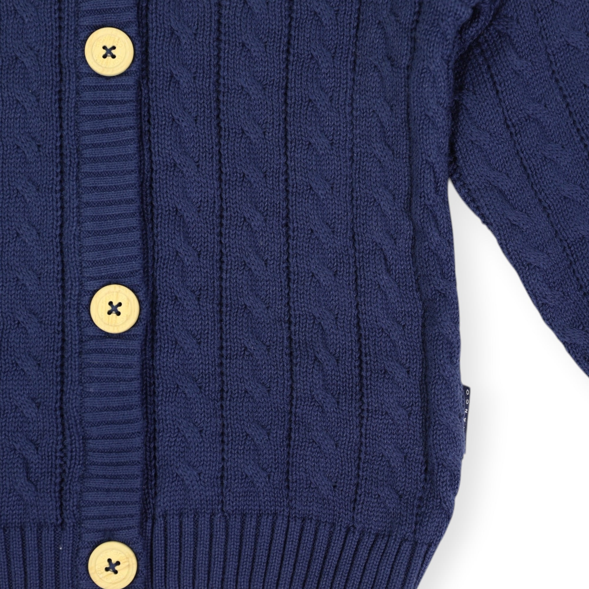 Cable Knit Jacket Classic Navy