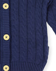 Cable Knit Jacket Classic Navy