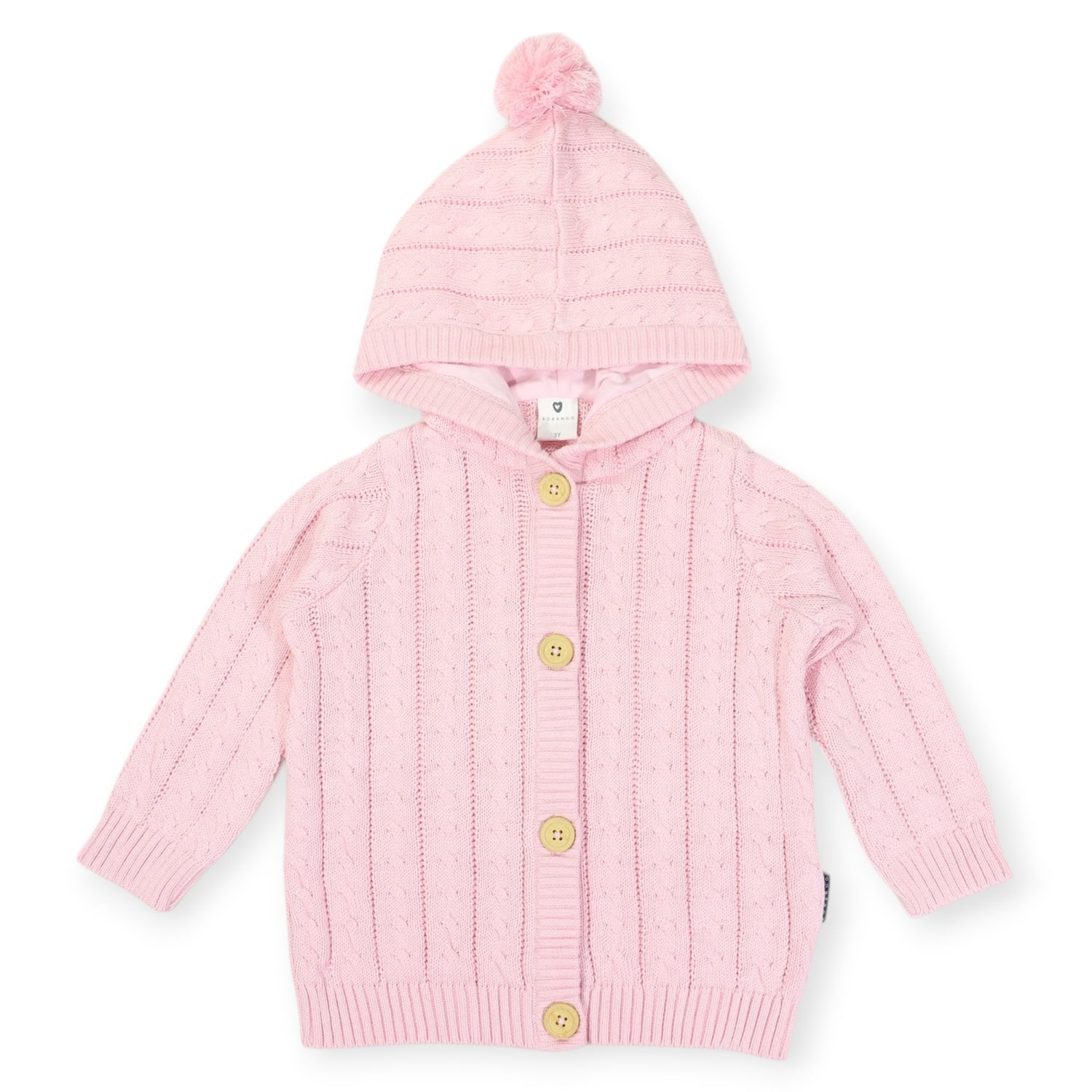 Cable Knit Jacket Classic Pink