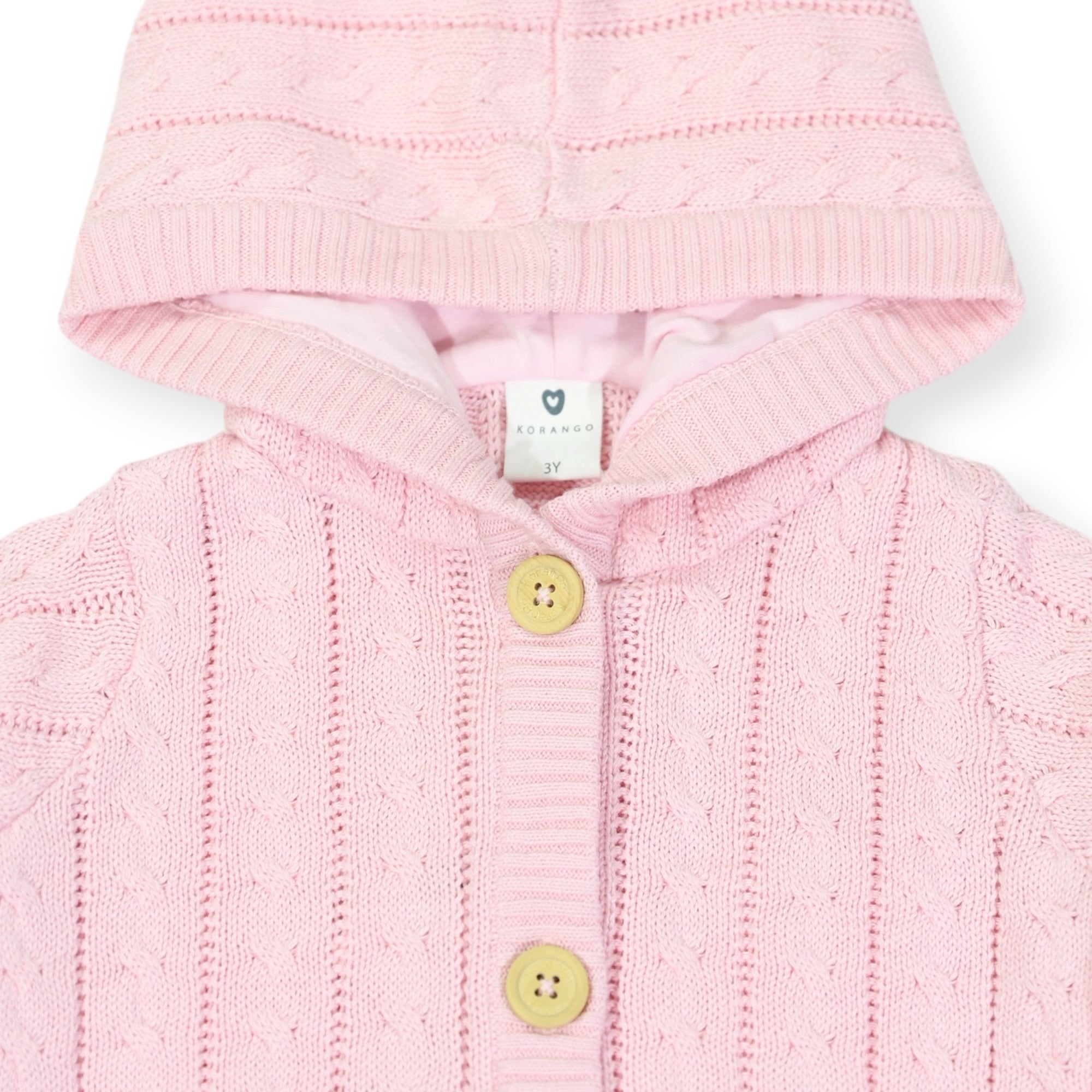 Cable Knit Jacket Classic Pink