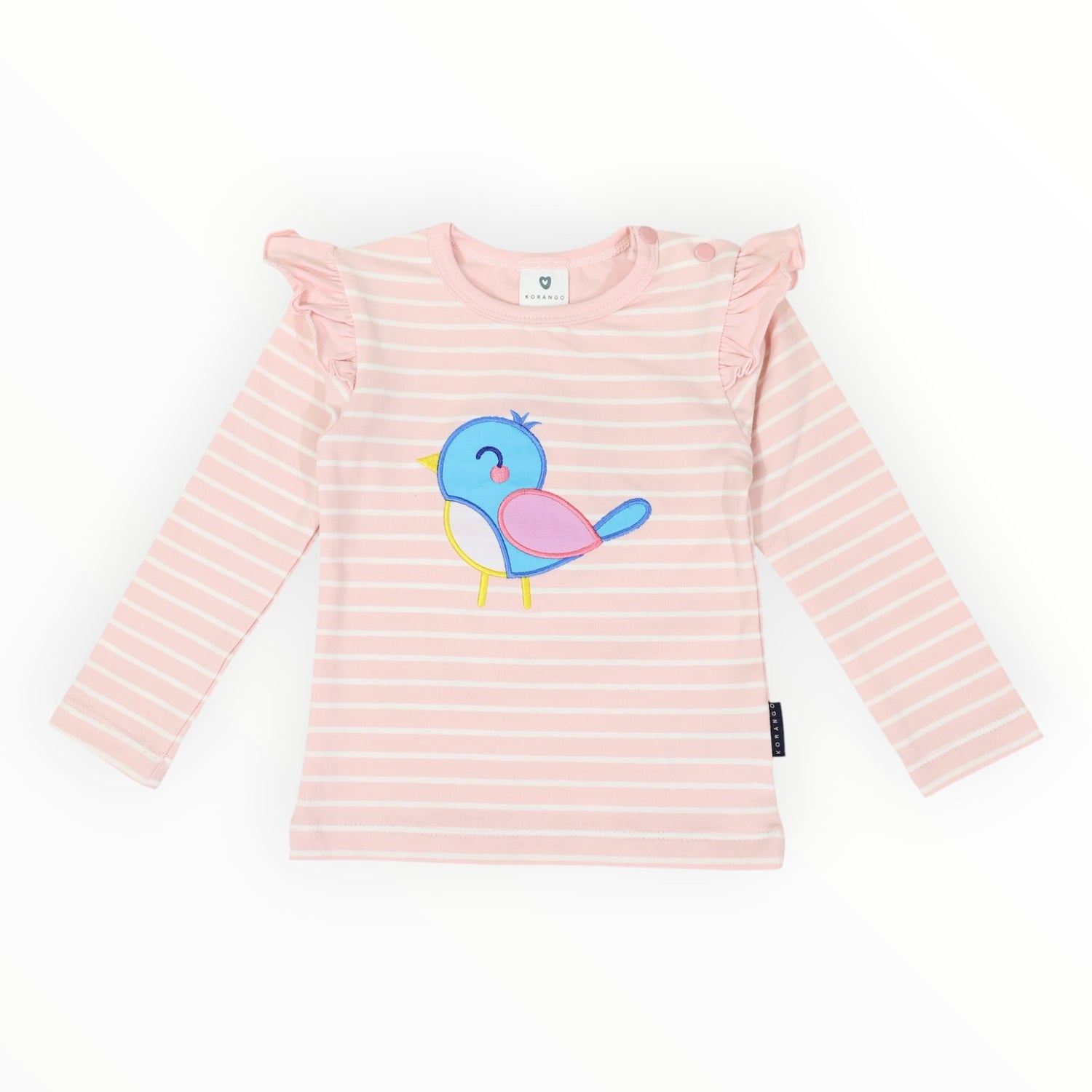 Pretty Bird Striped Top Pink