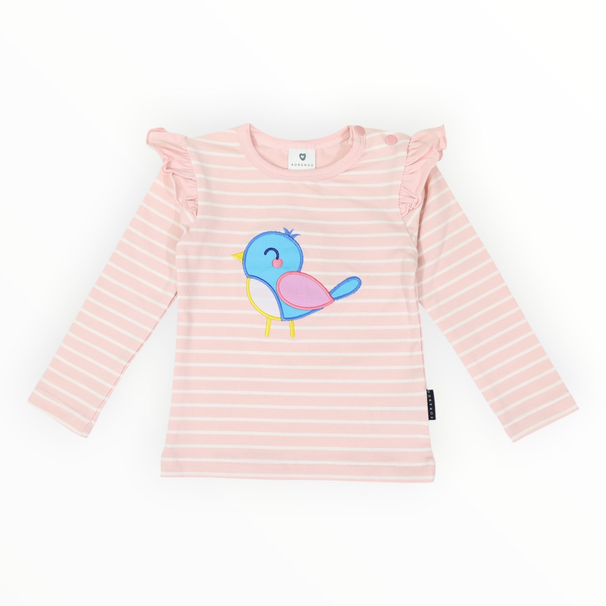 Pretty Bird Striped Top Pink