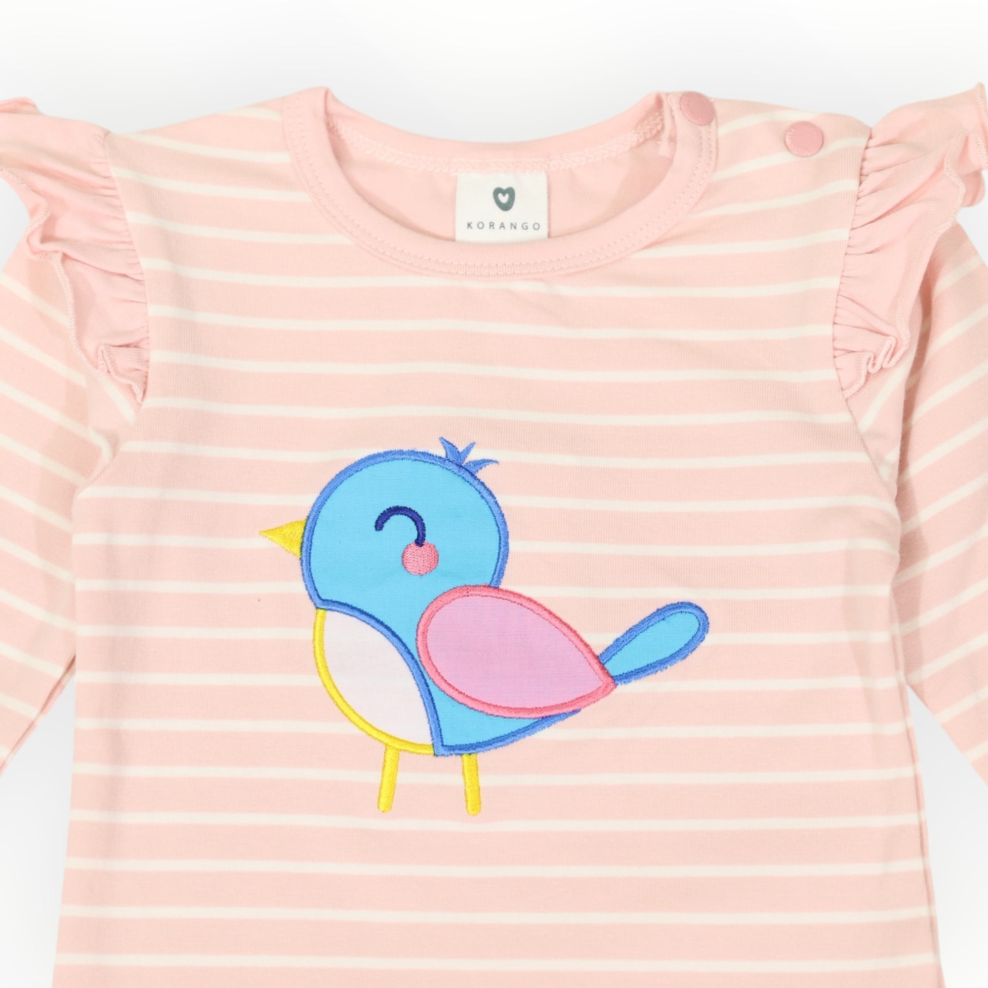 Pretty Bird Striped Top Pink