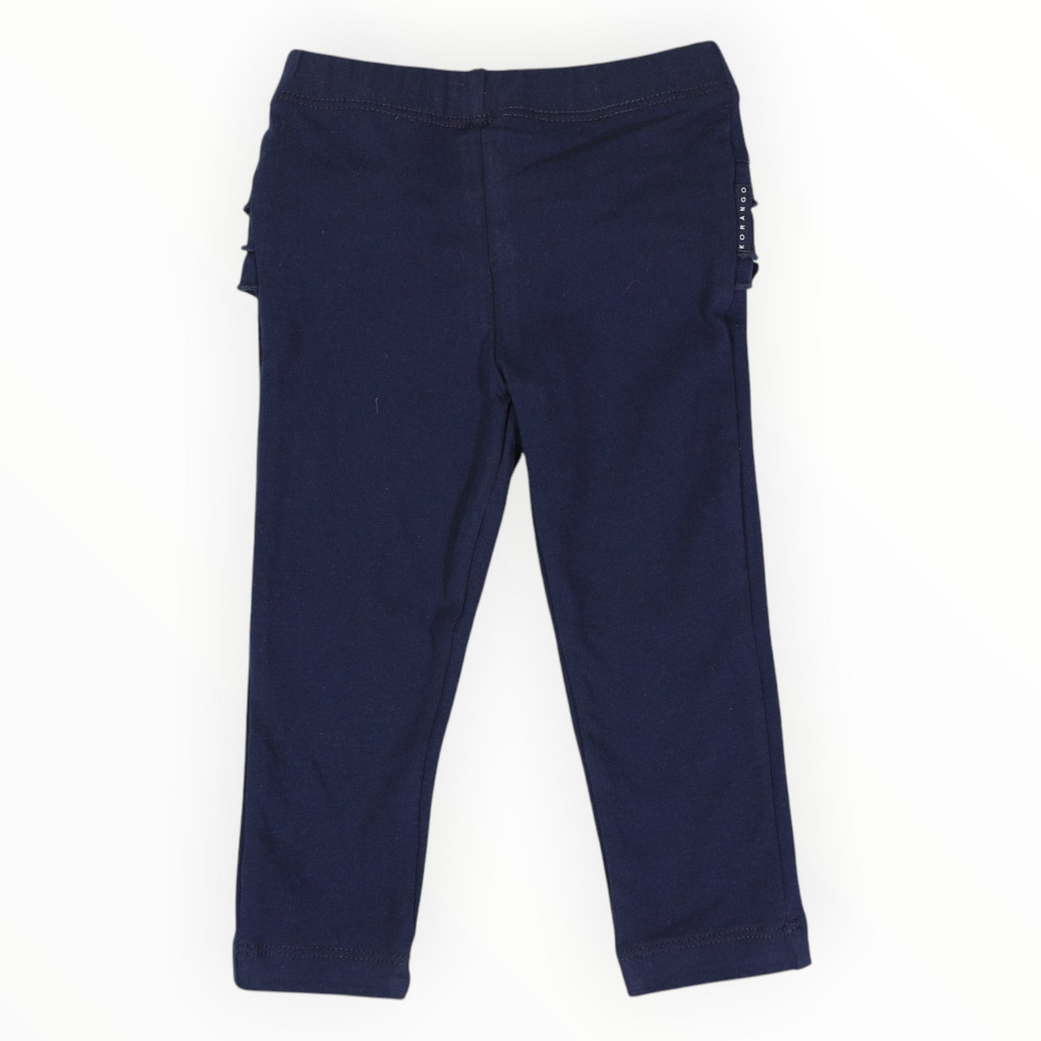 Cotton Navy Legging with Ruffle