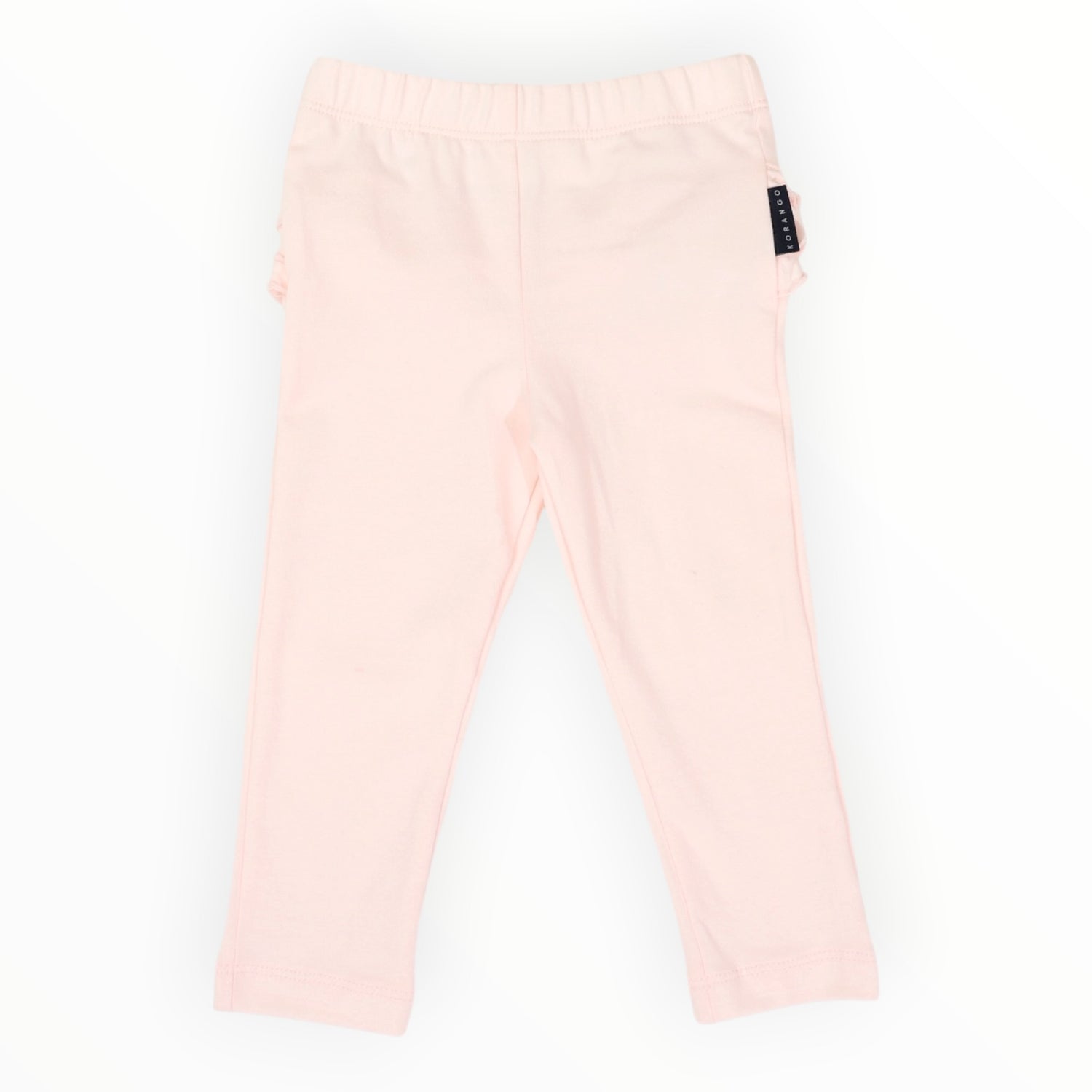 Cotton Pink Legging with Ruffle