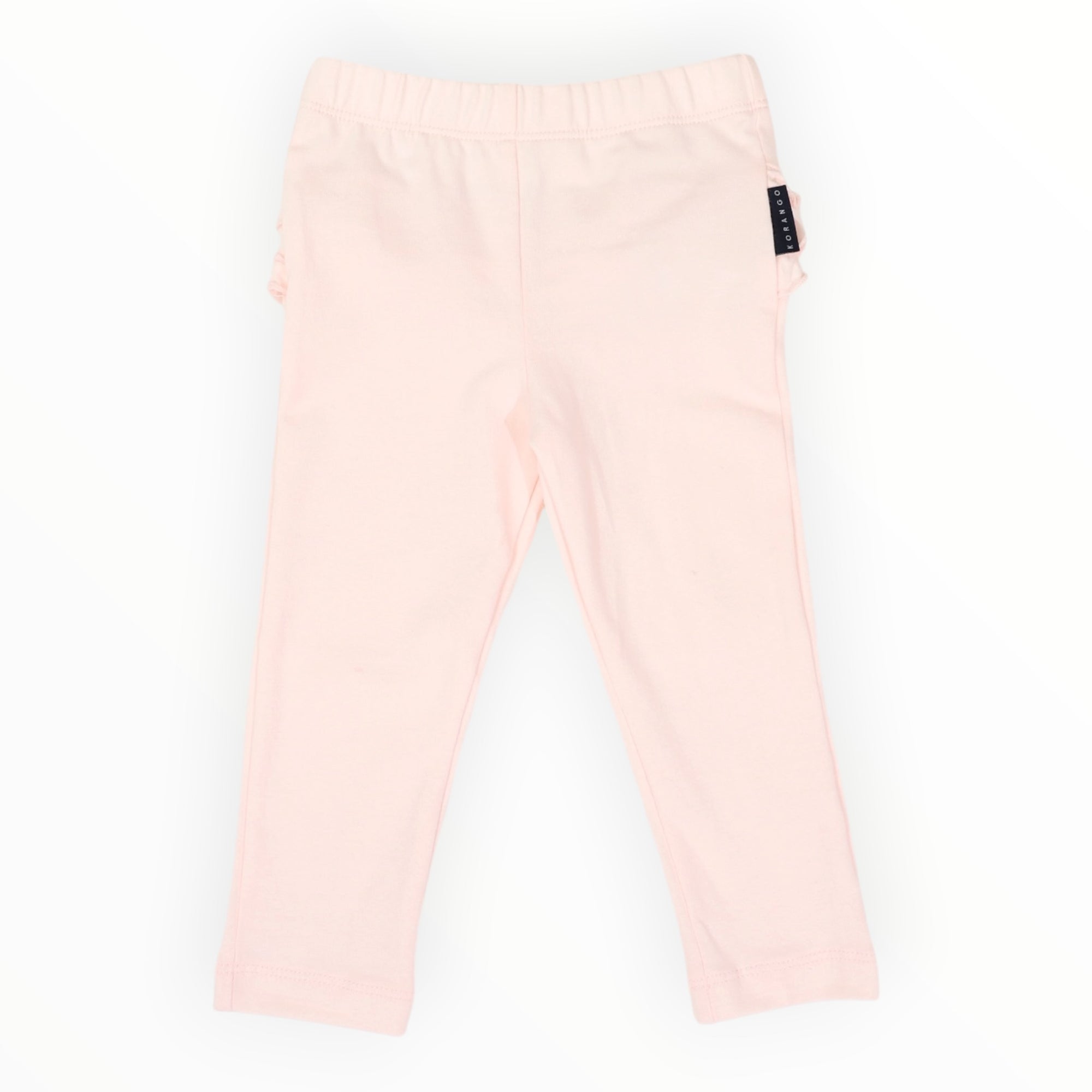 Cotton Pink Legging with Ruffle