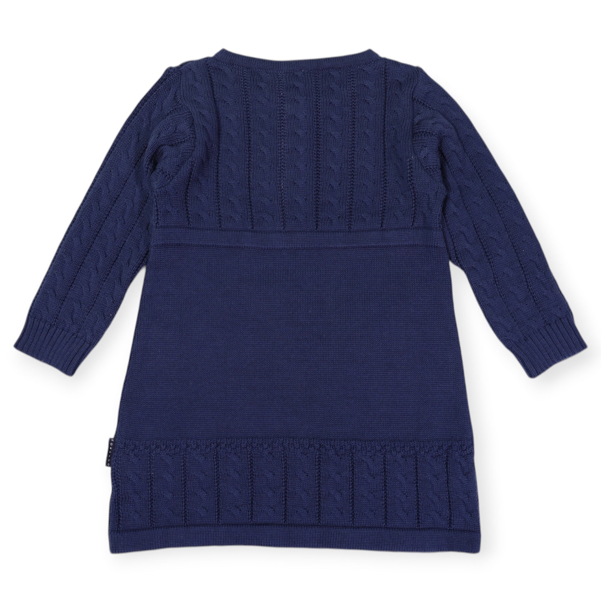 Cable Knit Dress Navy