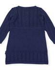Cable Knit Dress Navy