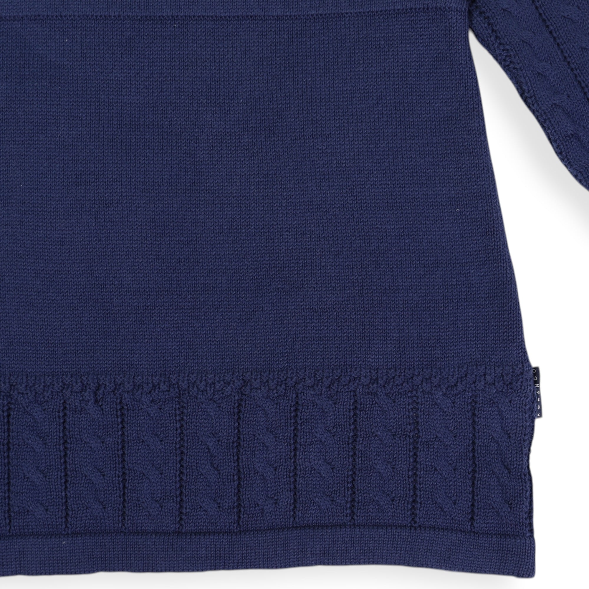 Cable Knit Dress Navy