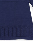 Cable Knit Dress Navy