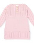 Cable Knit Dress Pink