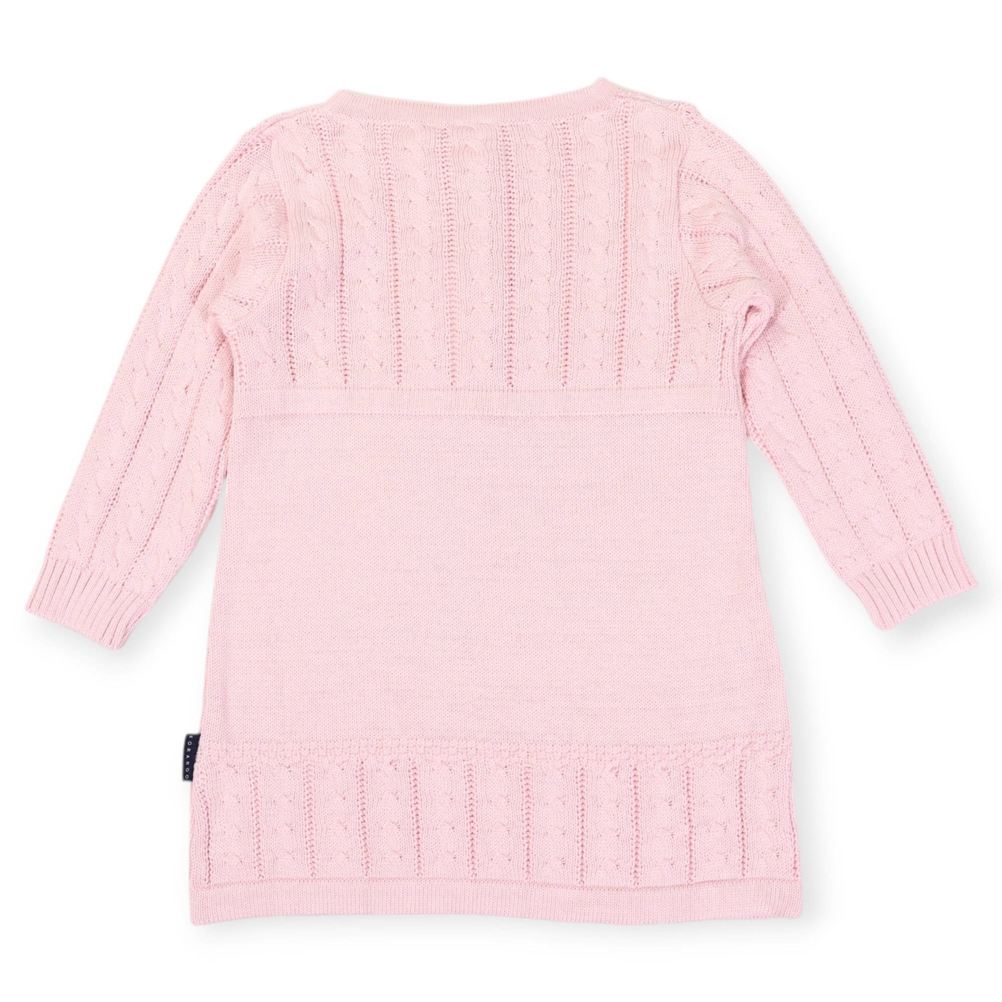 Cable Knit Dress Pink