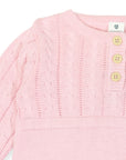 Cable Knit Dress Pink