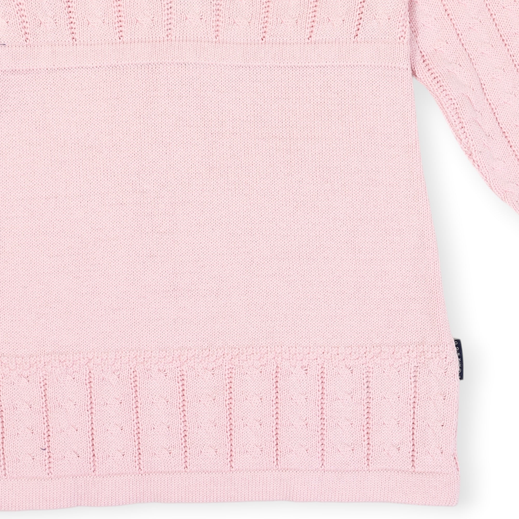 Cable Knit Dress Pink