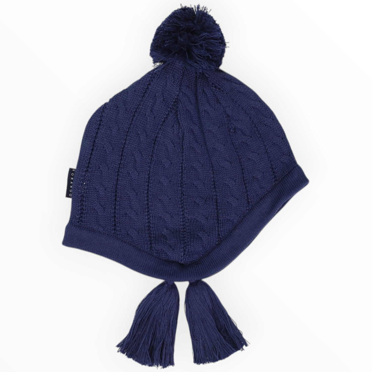 Cable Knit Beanie Navy